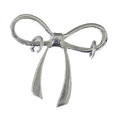 Yasmine Dainty Silver Bow Pendant Elegant Jewelry